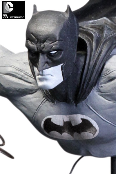 batman black and white statue jock
