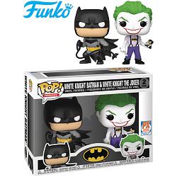 Funko POP DC White Knight Batman and White Knight Joker Exclusive 2 Pack