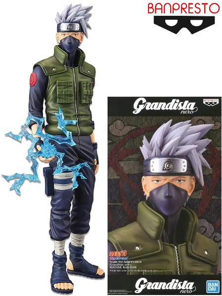 Banpresto Naruto Shippuden Grandista Nero Hatake Kakashi Multiple Colors BP16836 Banpresto Naruto Shippuden Grandista Nero Hatake Kakashi Multiple Colors BP16836