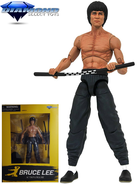 Diamond Select Toys Bruce Lee Shirtless Action Figure, Razors Edge ...