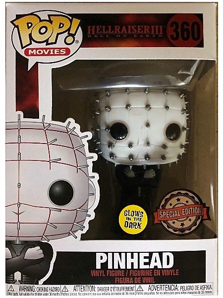 Funko Pop #360 Hellraiser Iii Pinhead Glow In The Dark Exclusive 