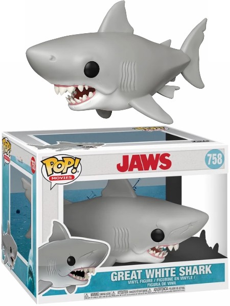 Funko POP #758 Jaws Great White Shark 6 Inch Figure, Razors Edge ...