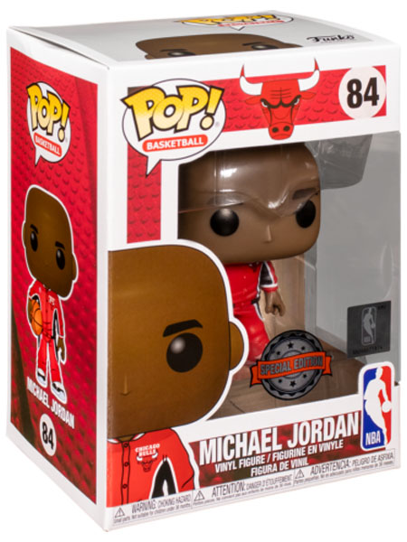 Funko POP #84 NBA Michael Jordan Red Warm Up Exclusive Figure, Razors Edge  Collectibles