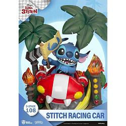 Beast Kingdom Disney Lilo and Stitch Racing Car D-Stage Statue