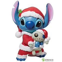 Enesco Disney Showcase Big Fig Santa Stitch Statue