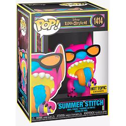 Funko POP #1414 Disney Lilo and Stitch Summer Stitch Black Light Exclusive Figure