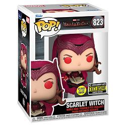 Funko POP #823 Marvel Wandavision Scarlet Witch with Book Glow Exclusive Figure