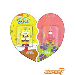 Super 7 SpongeBob and Patrick Glitter Exclusive Figure Two Pack