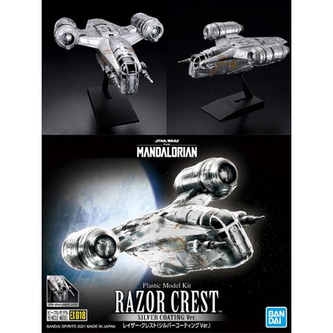 Bandai Star Wars The Mandalorian Razor Crest Silver Model Kit