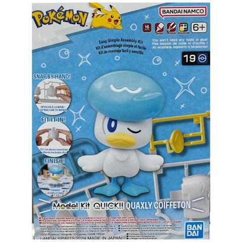 Bandai Pokemon Quaxly 19 Quick Plastic Model Kit