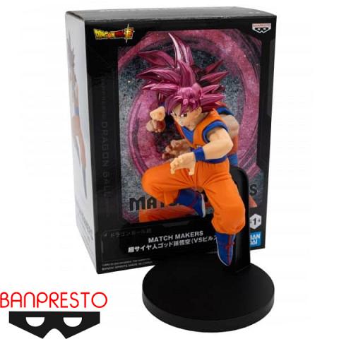 Banpresto Dragon Ball Super Match Makers Beerus vs Super Saiyan God Goku - Super Saiyan God Goku Figure