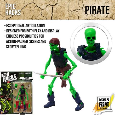 Boss Fight Studio Epic H.A.C.K.S. Pirate Skeleton Mystical Tormentor 1:12 Scale Action Figure