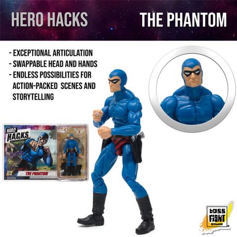 Boss Fight Studio Hero H.A.C.K.S. Phantom Wave 1.5 (Blue) 1:18 Scale Action Figure