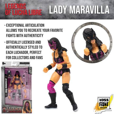 Boss Fight Studio Legends of Lucha Libre Lady Maravilla Premium Collector Figure