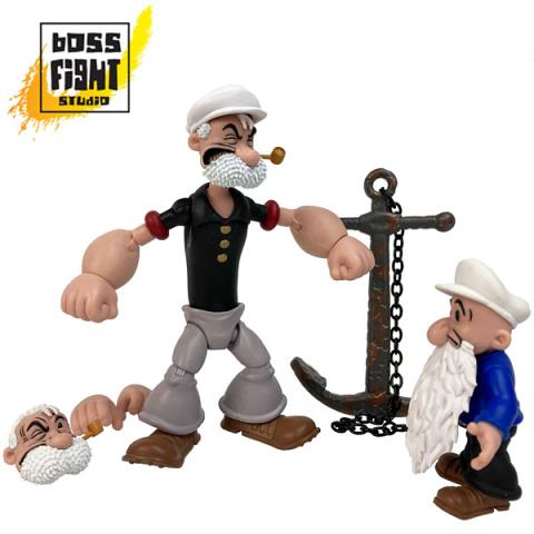 Boss Fight Studio Popeye Classics Poopdeck Pappy and Pooky Jones Figure