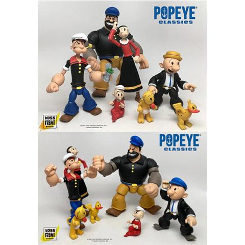 Boss Fight Studio Popeye Classics Wave 1 Action Figure Set of 4 Figures