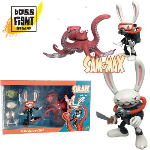 Boss Fight Studio Sam and Max Scuba Max and Ratzo Ginormous Deluxe Set of 2 Figures