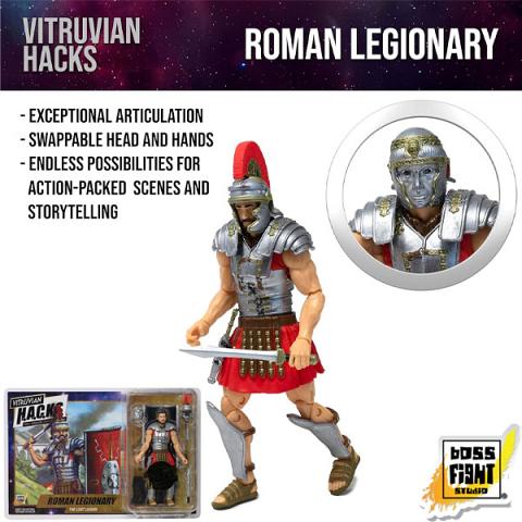 Boss Fight Studio Vitruvian H.A.C.K.S. Roman Legionary The Lost Legion 1:18 Scale Action Figure