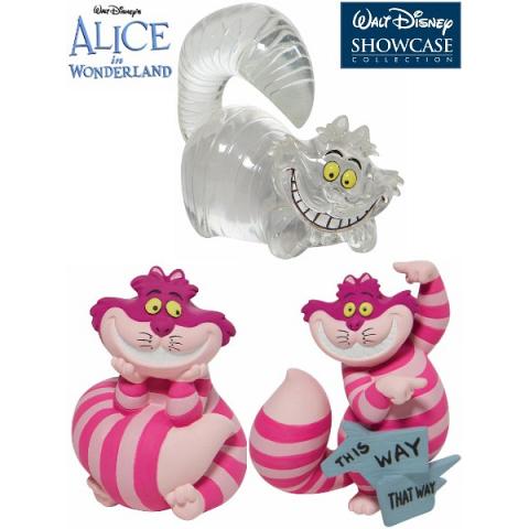 Disney Showcase Disney Hugs Cheshire Cat Figurine Set of 3