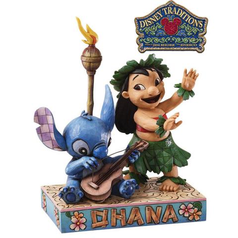 Disney Traditions Lilo and Stitch Luau Statue