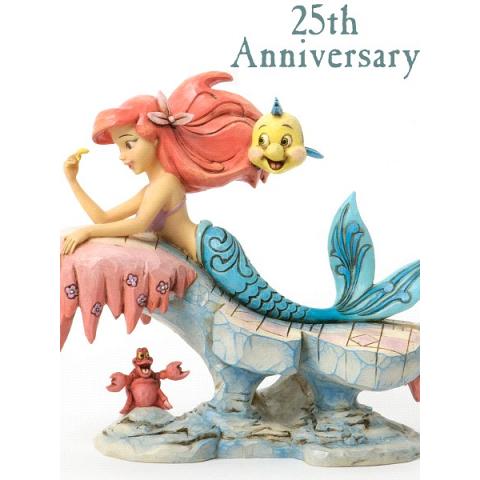 Disney Traditions The Little Mermaid 25th Anniversary Ariel Dreaming Under The Sea Resin Statue