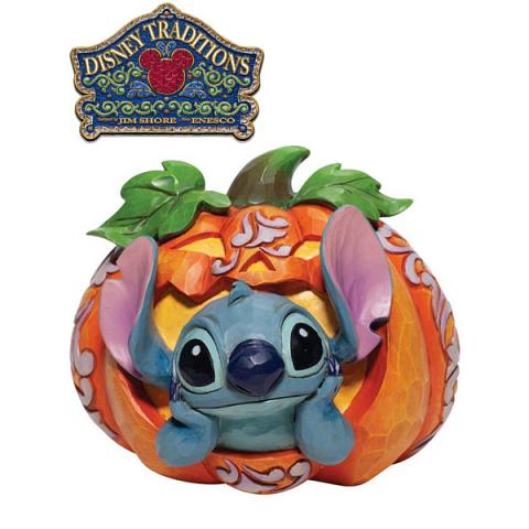 Disney Traditions Lilo and Stitch - Stitch Jack O Lantern Statue