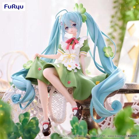 FuRyu Vocaloid Hatsune Miku Flower Fairy Clover Noodle Stopper Figure
