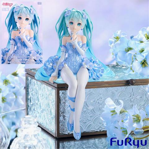 FuRyu Vocaloid Hatsune Miku Flower Fairy Nemophila Pale Blue Color Version Noodle Stopper Figure