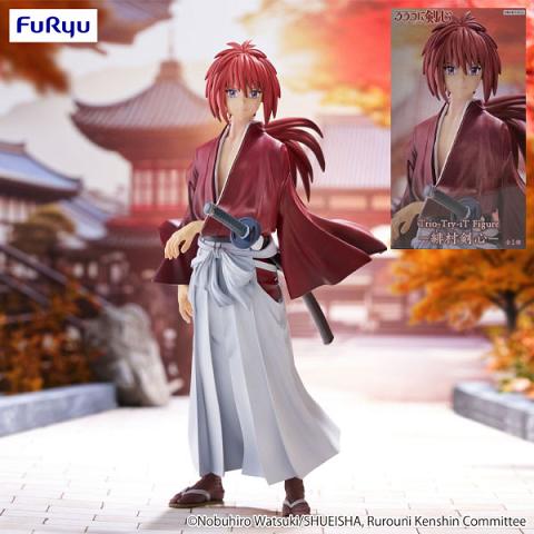 FuRyu Rurouni Kenshin Meiji Swordsman Romantic Story Trio-Try-iT Kenshin Himura Figure