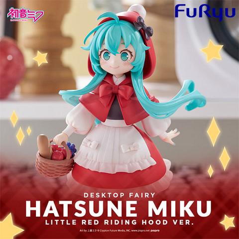 FuRyu Vocaloid Desktop Fairy Hatsune Miku Little Red Riding Hood Version Figure