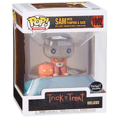 Funko POP #1002 Deluxe Trick 'r Treat Sam with Pumpkin and Sack Exclusive Figure