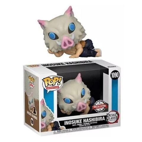 Funko POP #1090 Demon Slayer Inosuke Hashibira Lounging Exclusive Figure