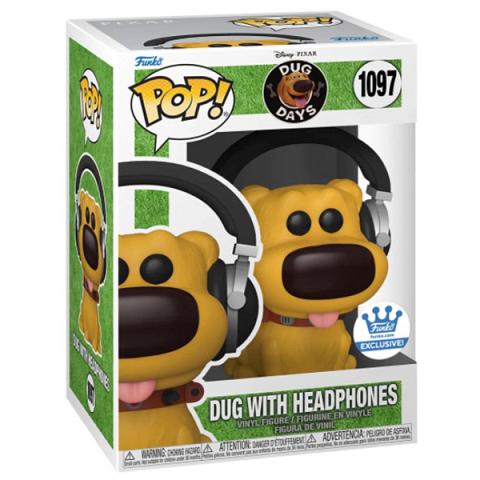 Funko POP #1097 Disney Pixar Dug Days Dug with Headphones Exclusive Figure