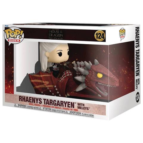 Funko POP #124 Rides House of the Dragon Rhaenys Targaryen with Meleys Figure