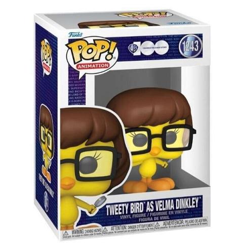 Funko POP #1243 Looney Tunes - Scooby-Doo Tweety Bird as Velma Dinkley Figure