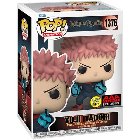 Funko POP #1376 Jujutsu Kaisen Yuji Itadori with Divergent Fists Glow Exclusive Figure