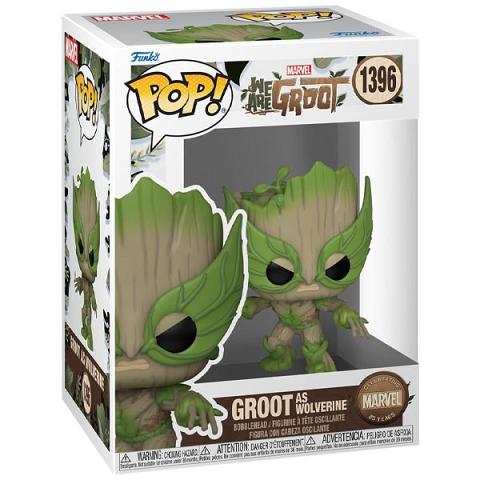 Funko POP #1396 Marvel We Are Groot - Groot as Wolverine Figure