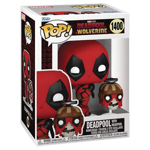 Funko POP #1400 Marvel Deadpool and Wolverine Deadpool with Headpool Figure