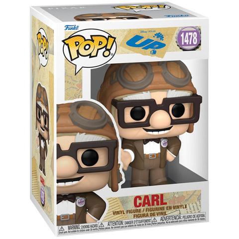 Funko POP #1478 Disney Pixar Up Carl in Aviator Hat Figure