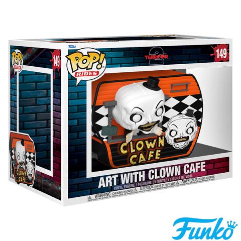 Funko POP #149 Rides Deluxe Terrifier 2 Art with Clown Cafe Figure