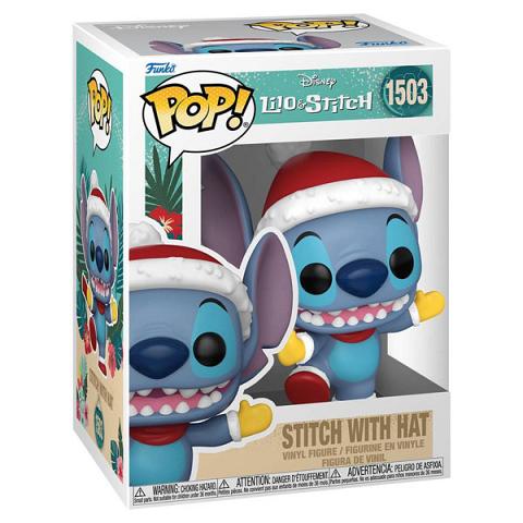Funko POP #1503 Disney Lilo and Stitch - Stitch with Santa Hat Figure
