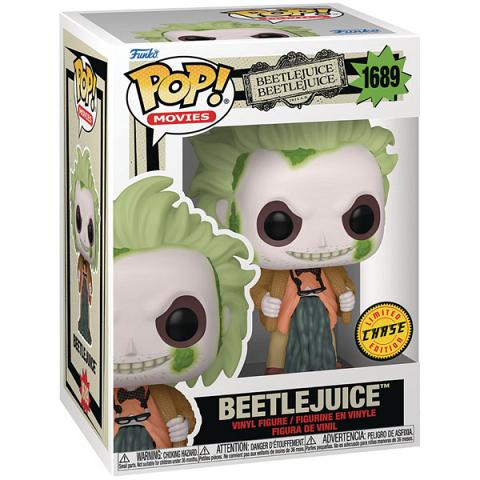 Funko POP #1689 Beetlejuice 2 Beetlejuice in Cardigan Beetlejuice with Guts Chase Figure