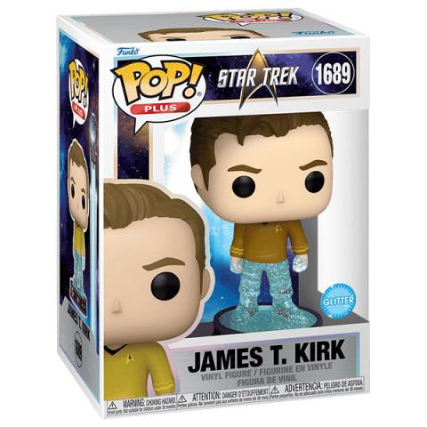 Funko POP #1689 Plus Star Trek James T. Kirk Transporter Glitter Figure
