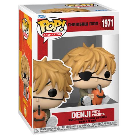 Funko POP #1971 Chainsaw Man Denji with Pochita Figure