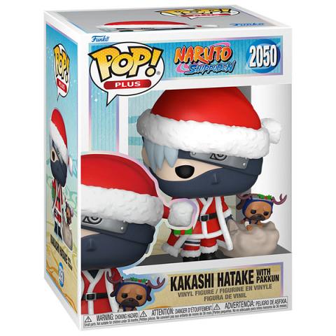 Funko POP #2050 Plus Naruto Shippuden Kakashi Hatake with Pakkun (Holiday Outfit) Figure