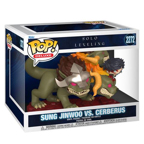 Funko POP #2272 Deluxe Solo Leveling Sung Jinwoo vs. Cerberus Figure