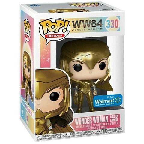 Funko POP #330 WW84 Wonder Woman Golden Armor Exclusive Figure (Bad Box)