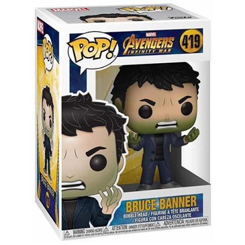 Funko POP #419 Marvel Avengers Bruce Banner Hulk Head Figure