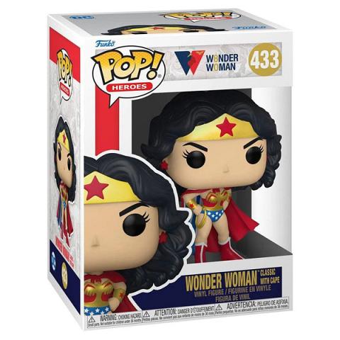 Funko POP #433 DC Wonder Woman 80th Anniversary Woman Classic with Cape Figure.