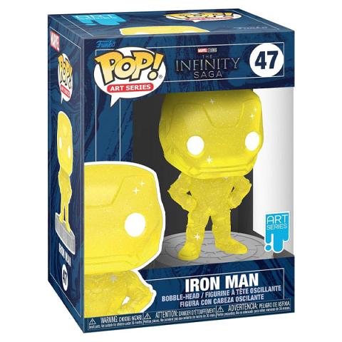 Funko POP #47 Art Series Marvel Iron Man Yellow Stone Figure